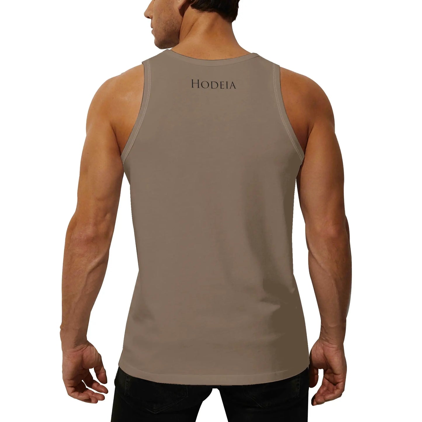 débardeur homme aizkora porté dos coloris beige