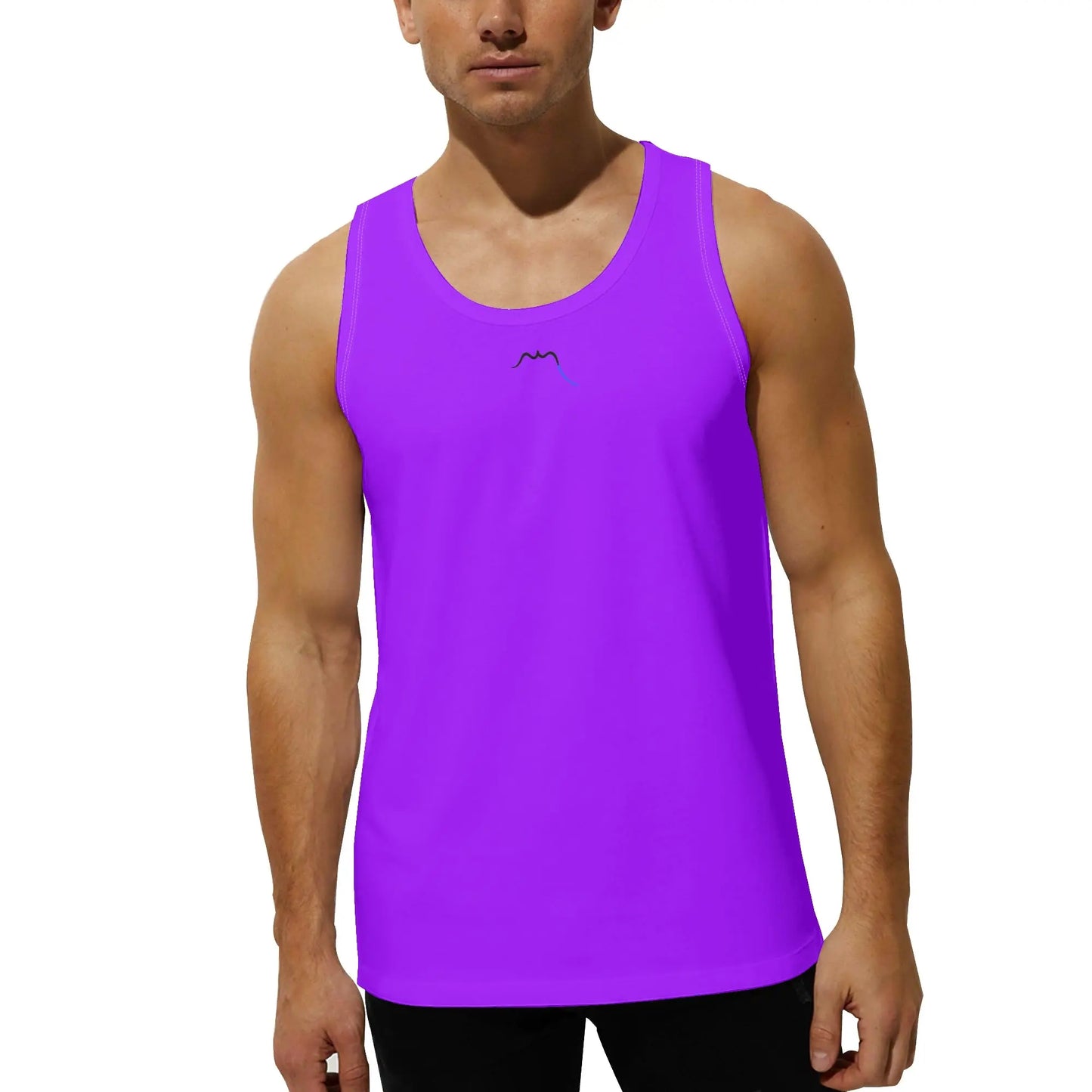 débardeur homme aizkora porté face coloris violet