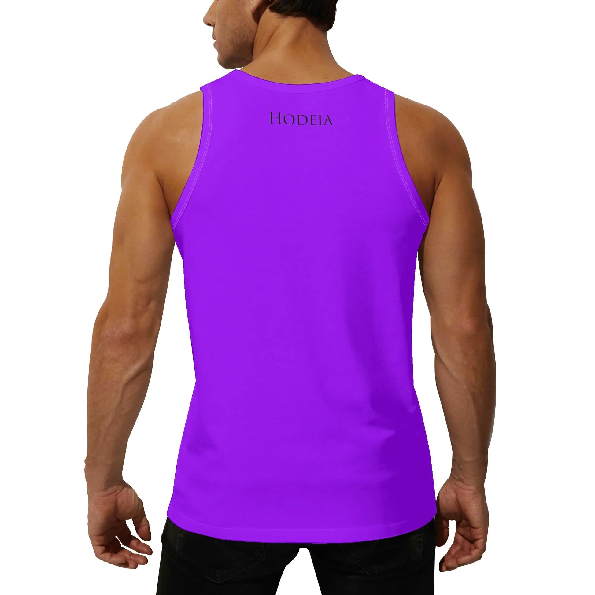 débardeur homme aizkora porté dos coloris violet