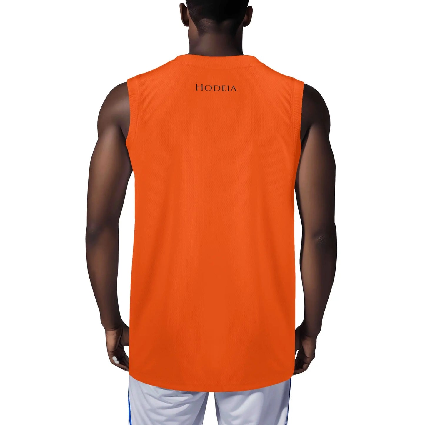 débardeur homme eguzki porté dos coloris orange