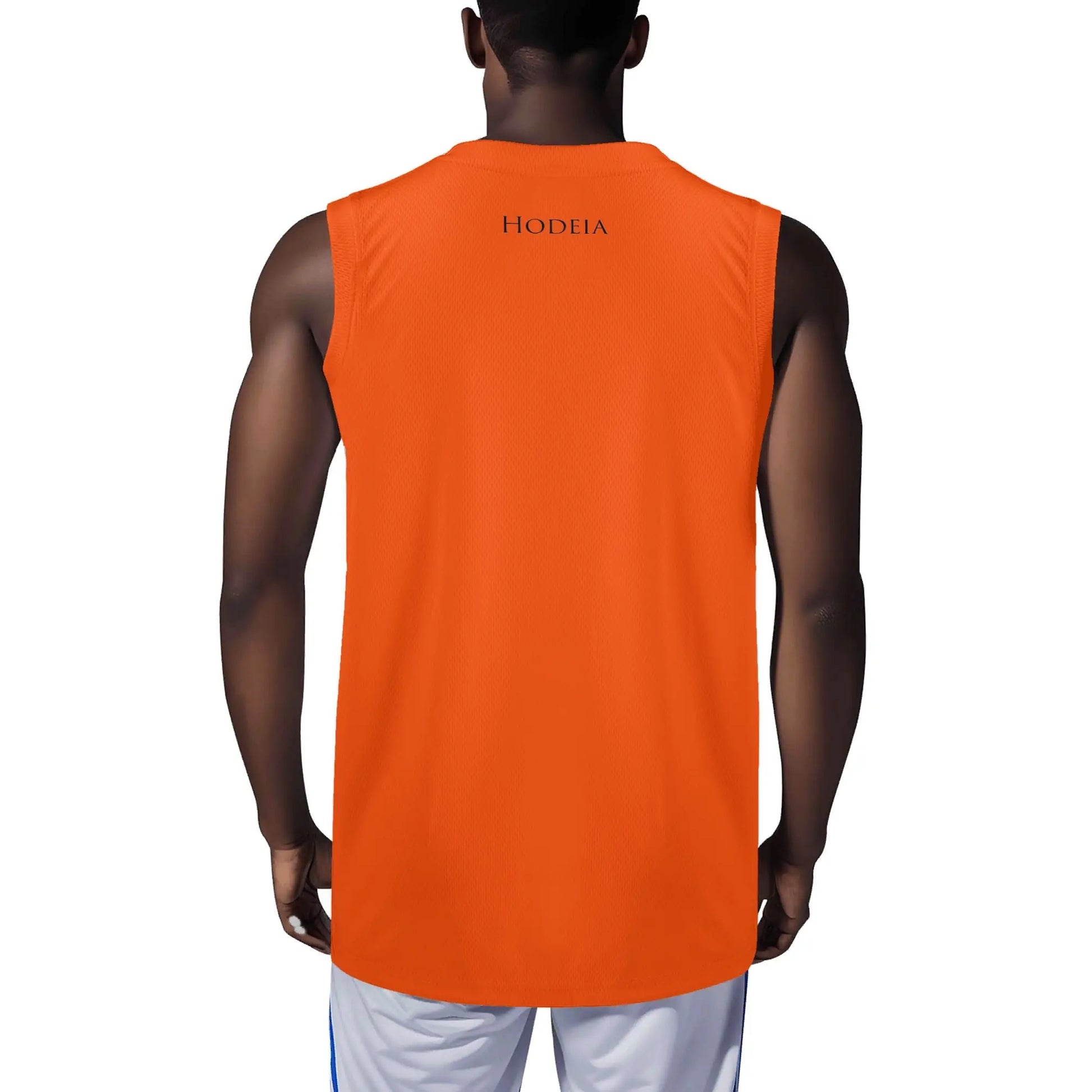 débardeur homme eguzki porté dos coloris orange