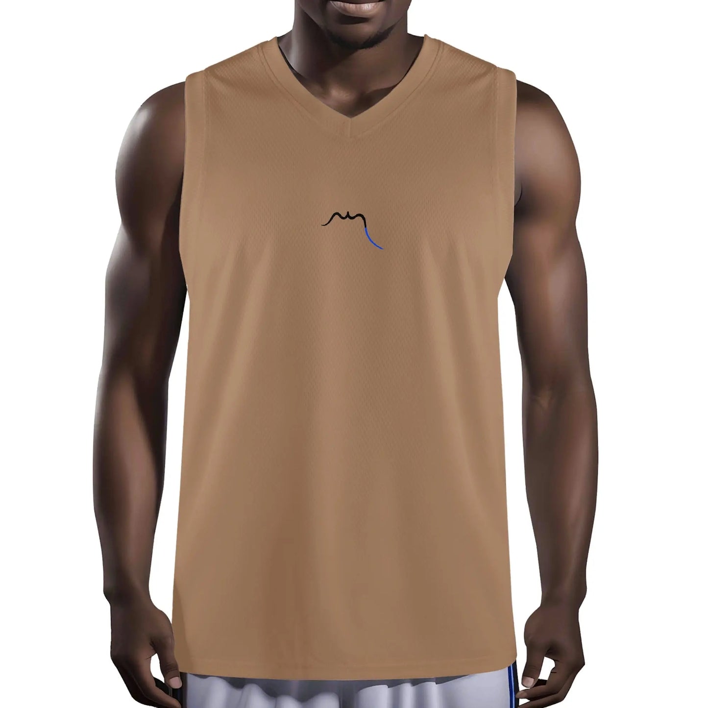 débardeur homme eguzki porté face coloris beige