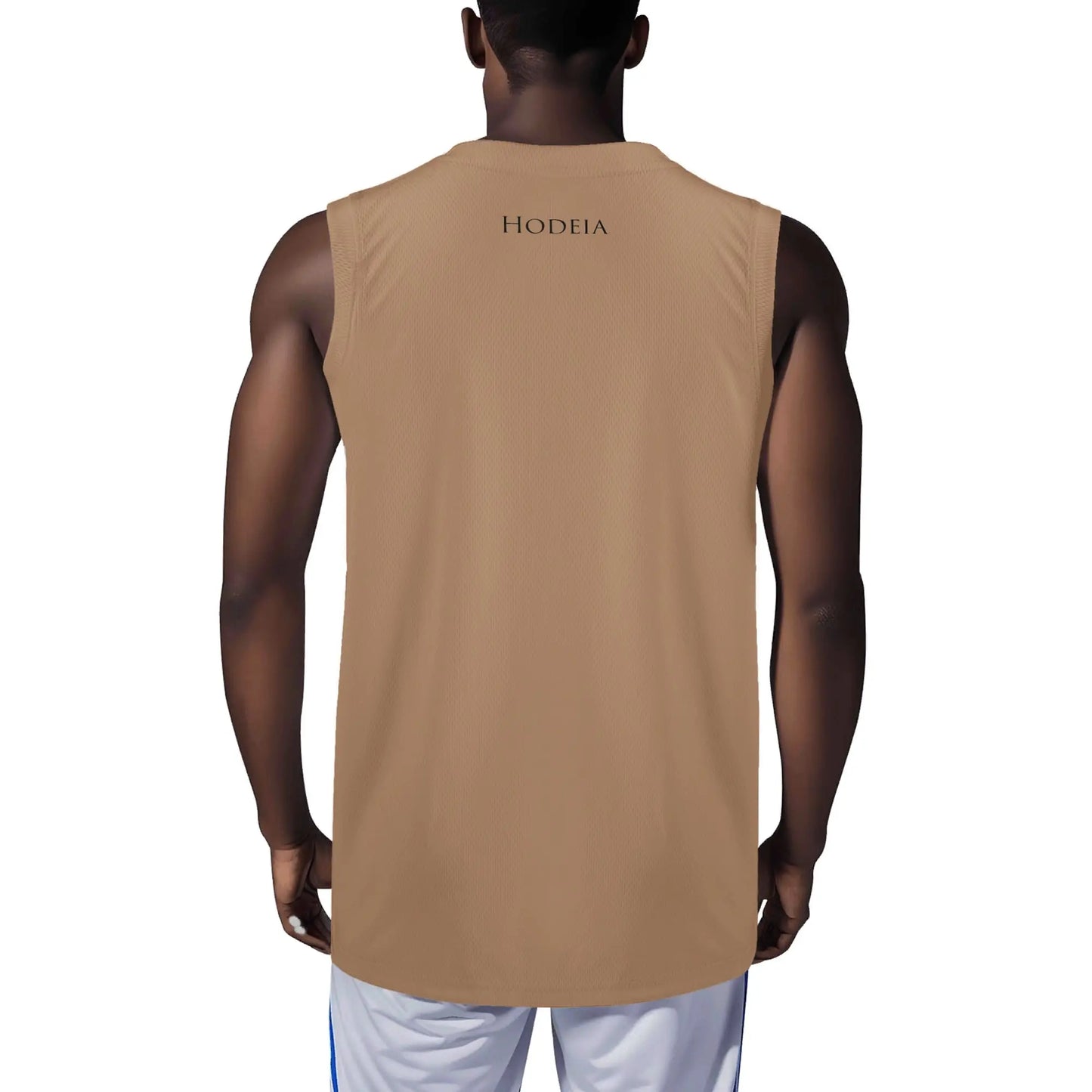 débardeur homme eguzki porté dos coloris beige