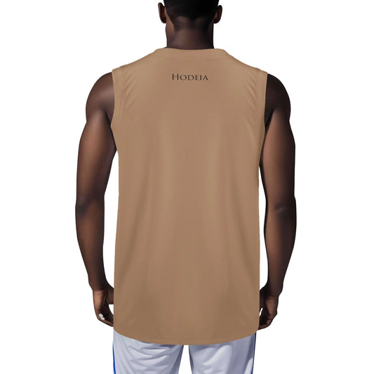 débardeur homme eguzki porté dos coloris beige