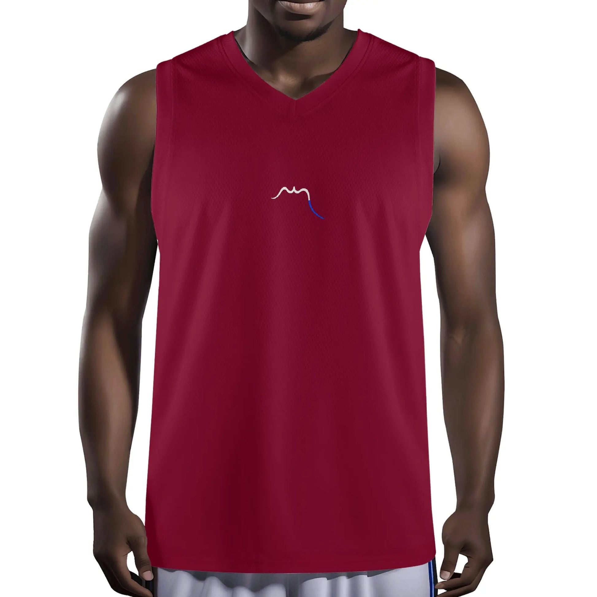 débardeur homme eguzki porté face coloris rouge bordeaux