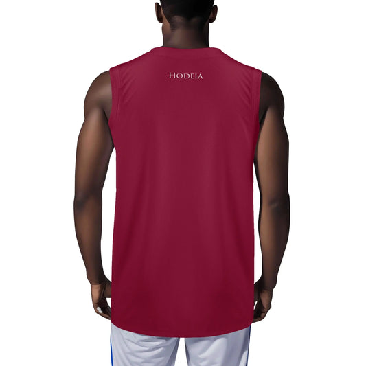 débardeur homme eguzki porté dos coloris rouge bordeaux