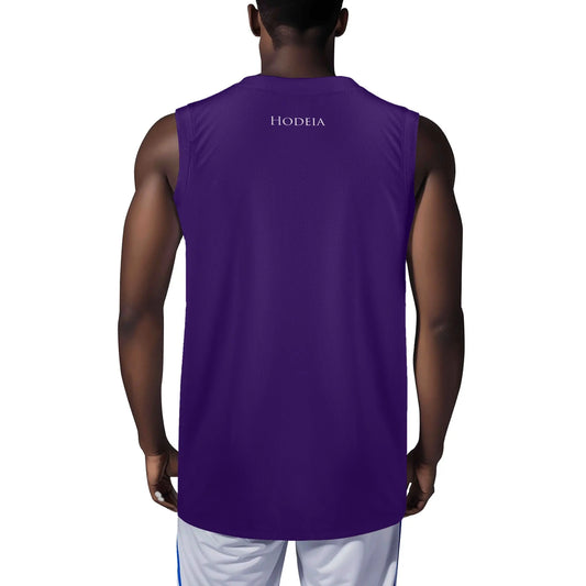 débardeur homme eguzki porté dos coloris violet
