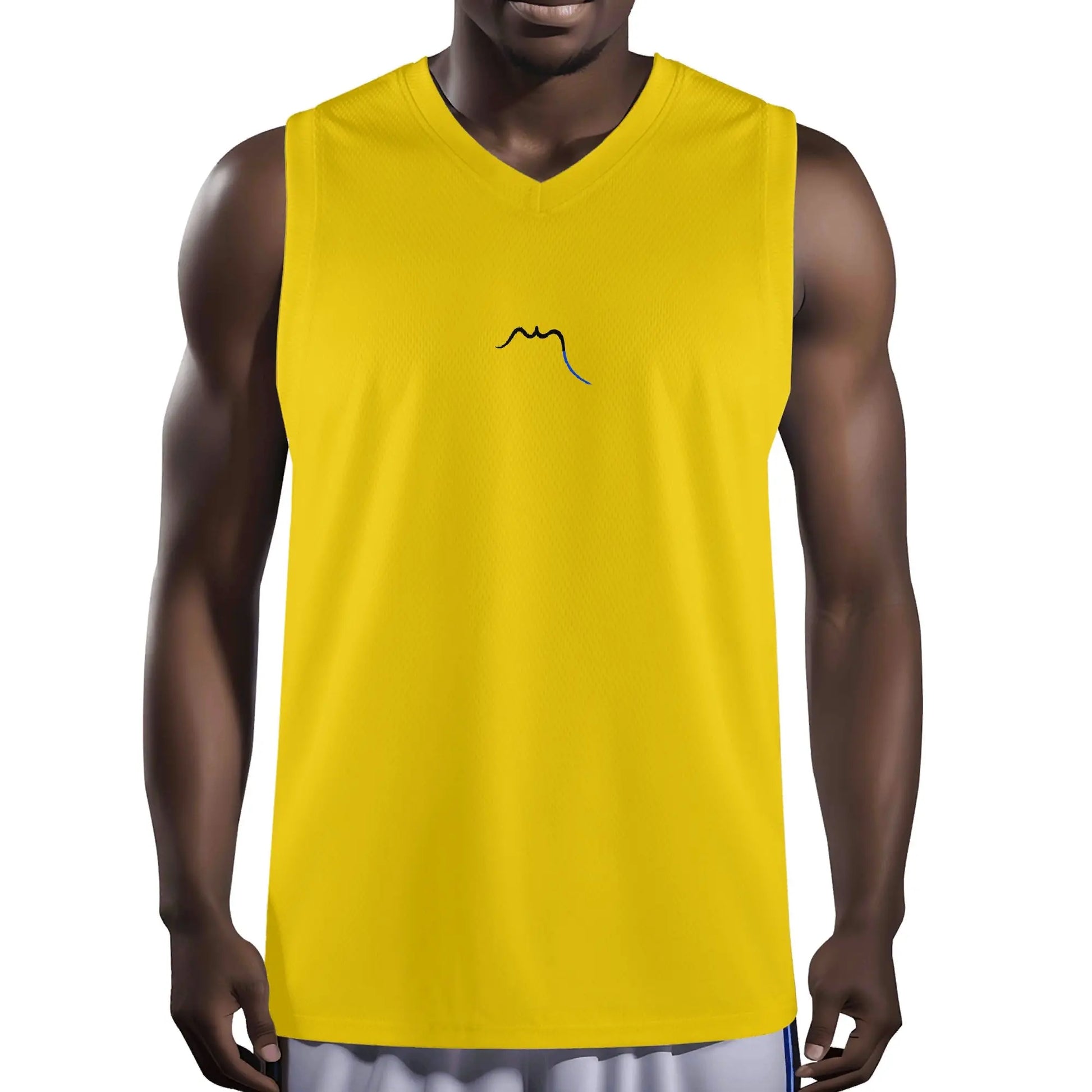 débardeur homme eguzki porté face coloris jaune