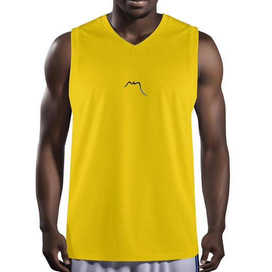 débardeur homme eguzki porté face coloris jaune