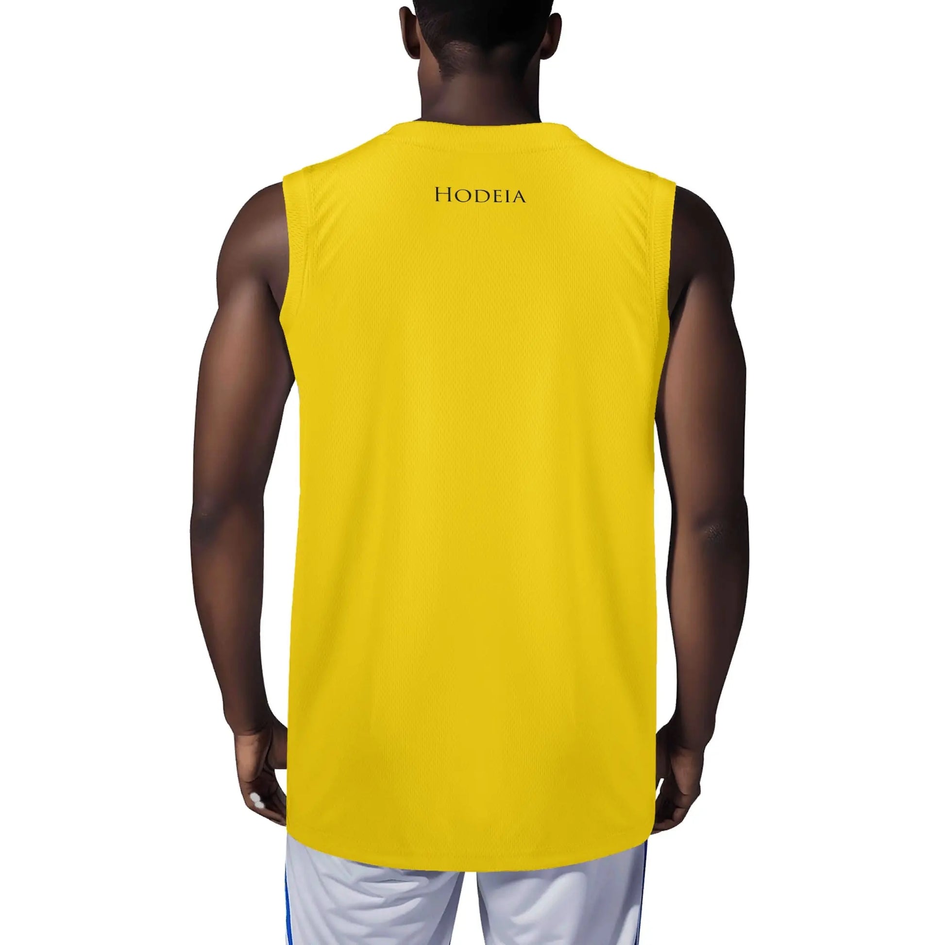 débardeur homme eguzki porté dos coloris jaune