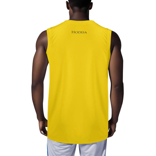 débardeur homme eguzki porté dos coloris jaune