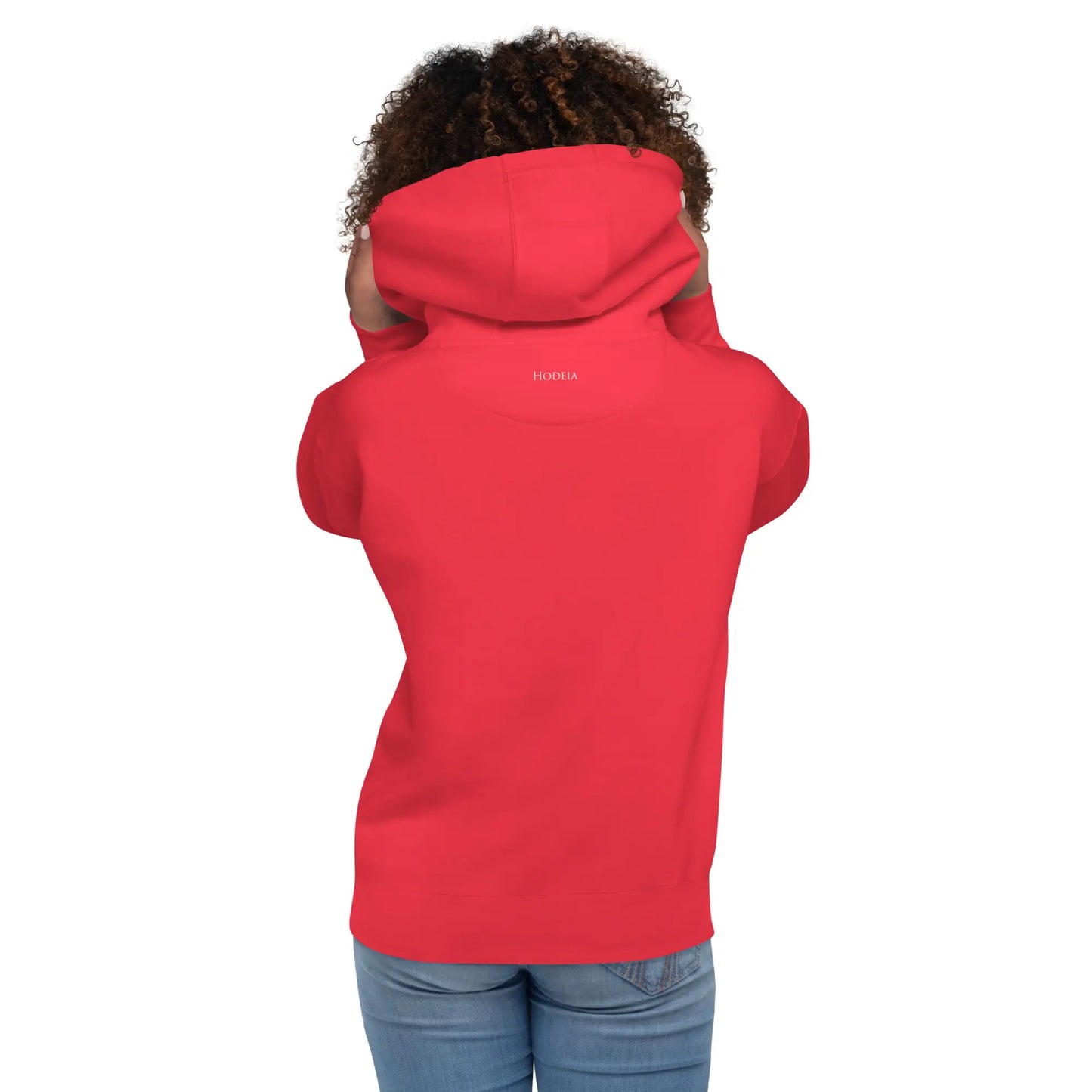 hoodie negua dos coloris rouge logo blanc