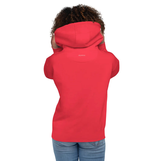 hoodie negua dos coloris rouge logo blanc