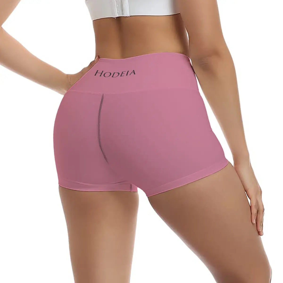 legging short dos coloris rose 