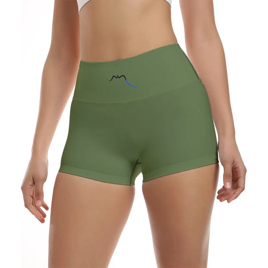 legging short face coloris vert kaki