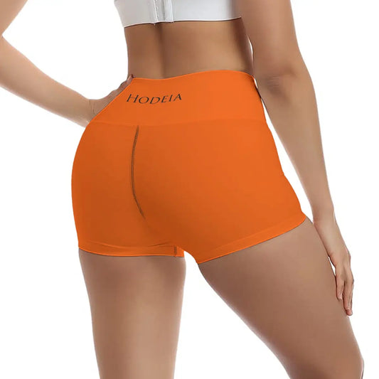 legging short dos coloris orange