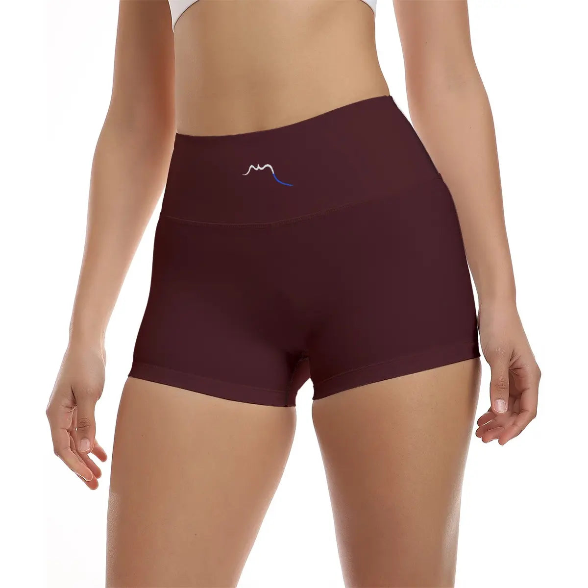 legging short face coloris rouge bordeaux