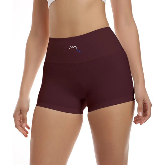 legging short face coloris rouge bordeaux