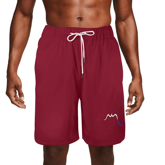maillot de surf homme indar porté face coloris rouge bordeaux
