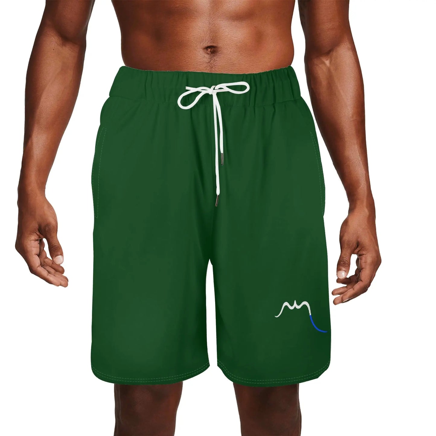 maillot de surf homme indar porté face coloris vert forêt