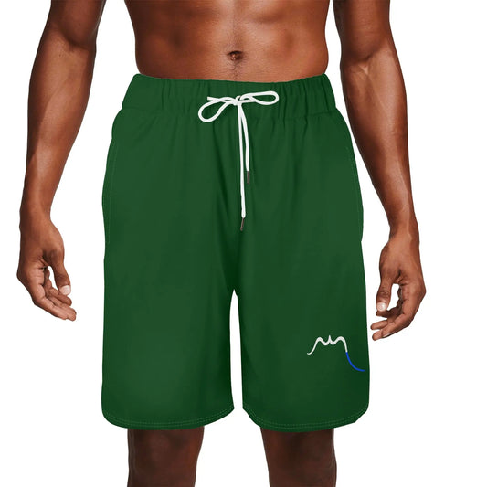 maillot de surf homme indar porté face coloris vert forêt