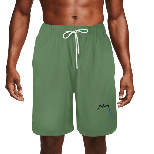 maillot de surf homme indar porté face coloris vert kaki