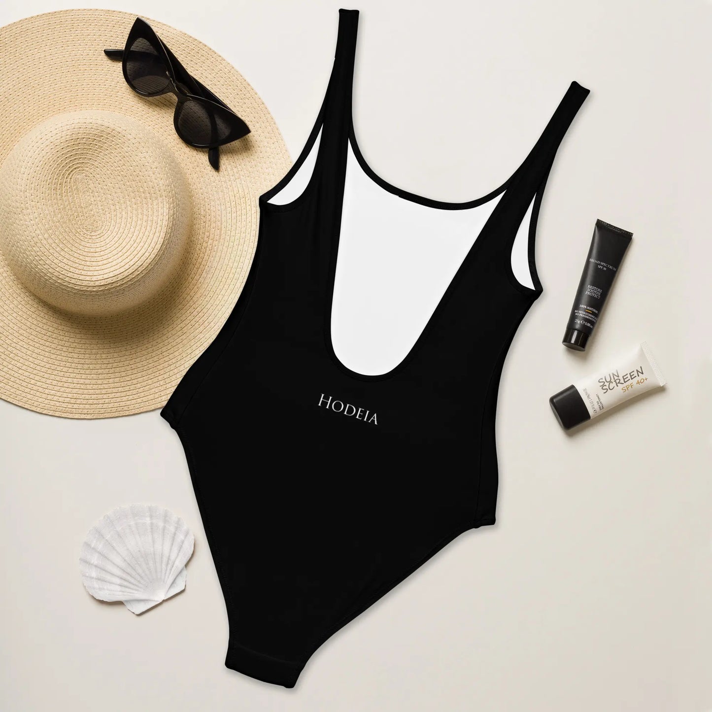 monokini éco-responsable milady dos coloris noir