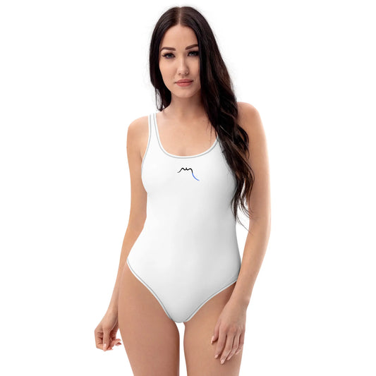 monokini éco-responsable milady porté face coloris blanc