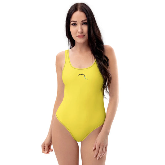 monokini éco-responsable milady porté face coloris jaune pâle