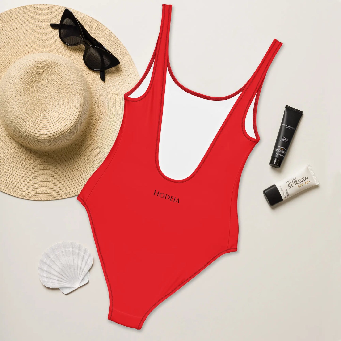 monokini milady dos coloris rouge