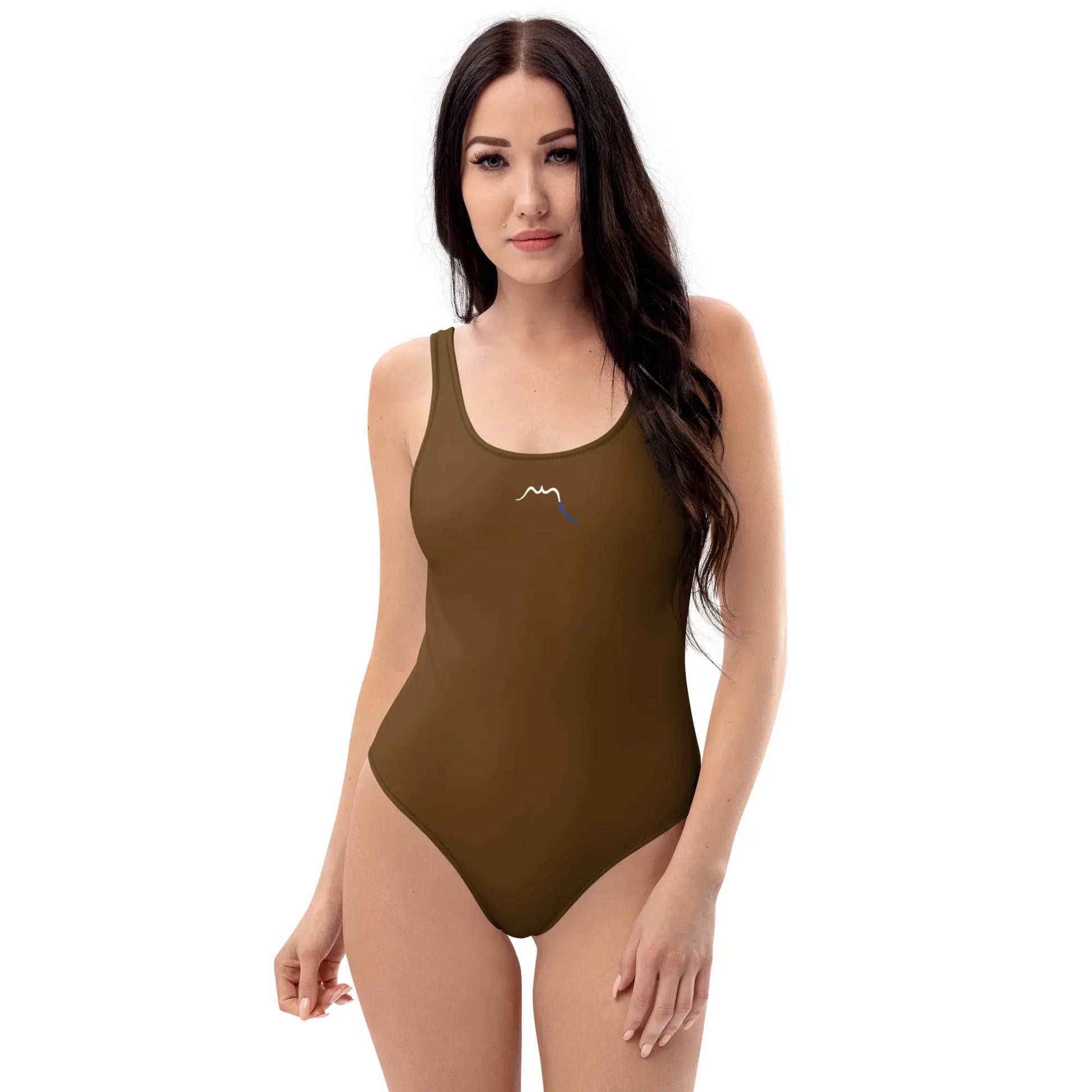 monokini éco-responsable milady porté face coloris marron