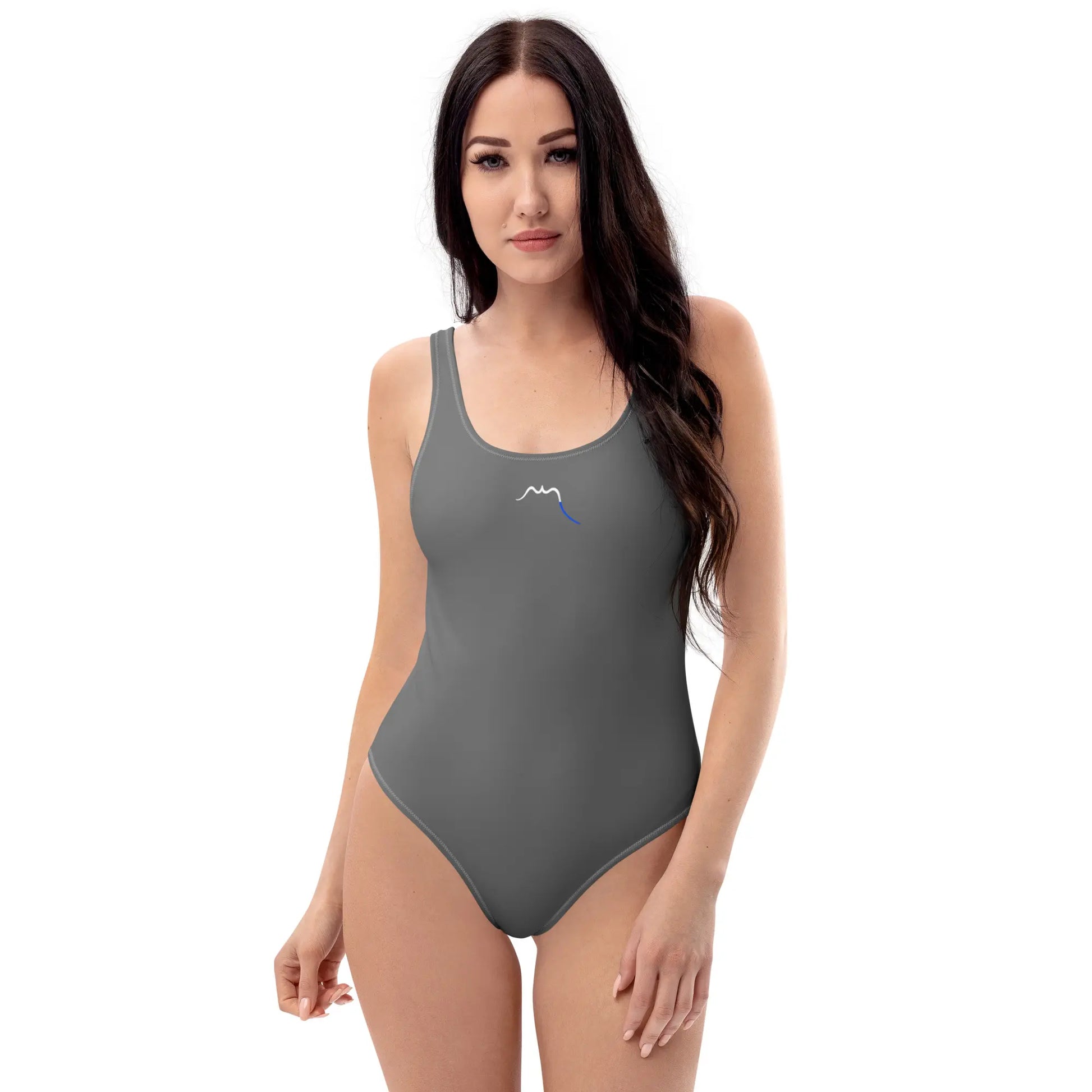 monokini éco-responsable milady porté face coloris gris
