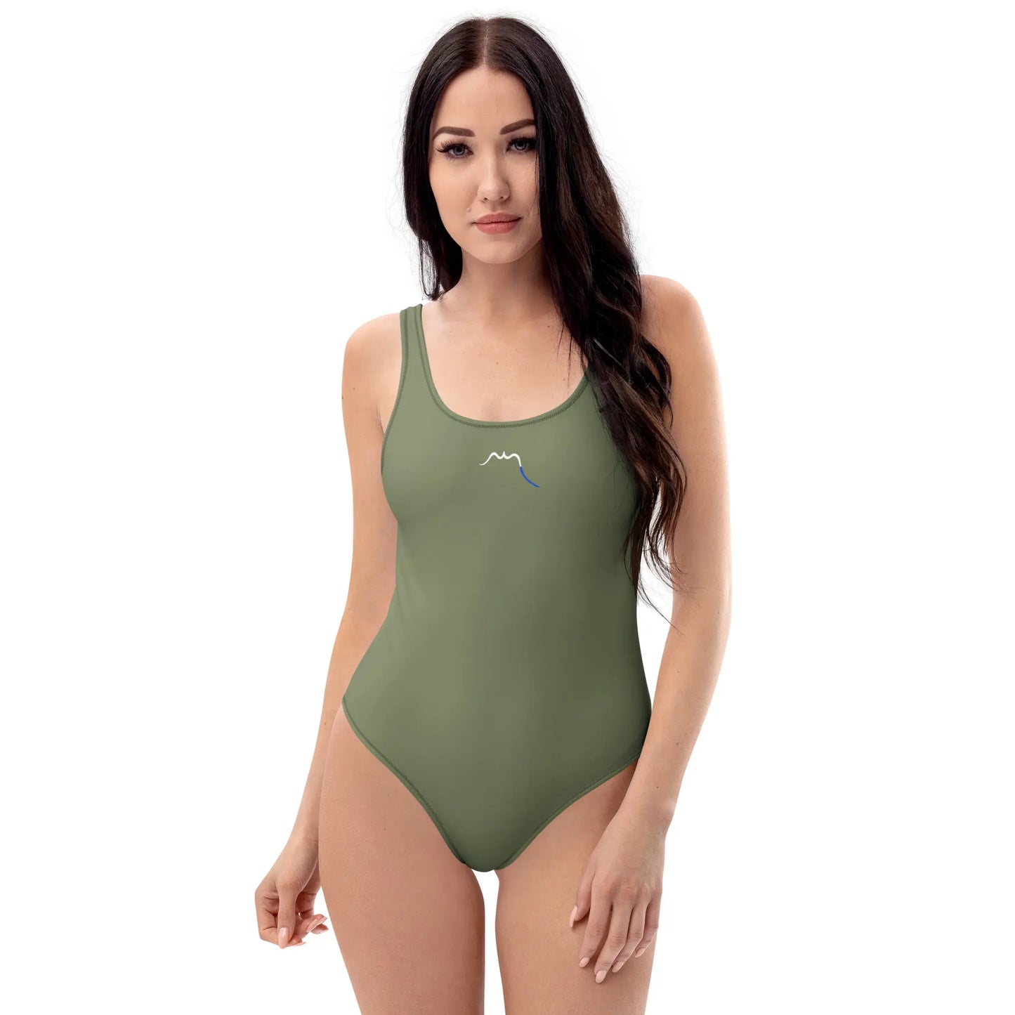 monokini éco-responsable milady porté face coloris vert kaki