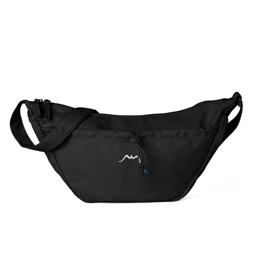 vue de face du sac bandouilère coloris noir