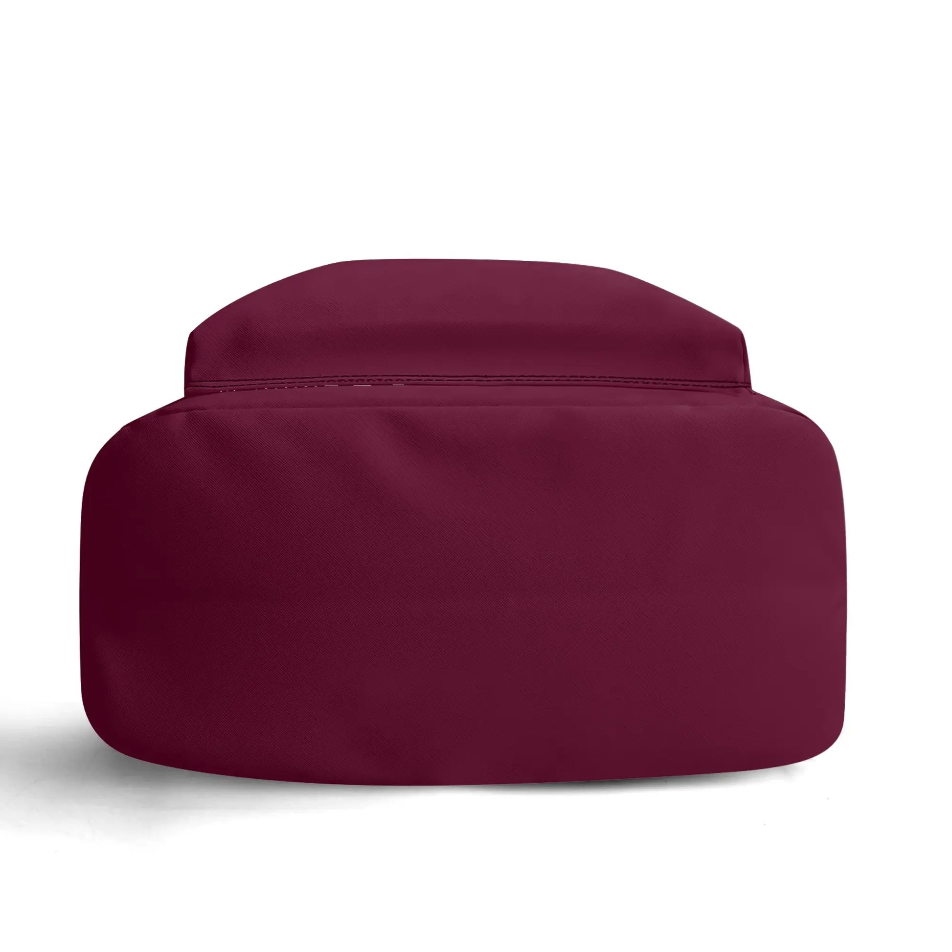 vus de dessous du sac à dos hodeia coloris rouge bordeaux