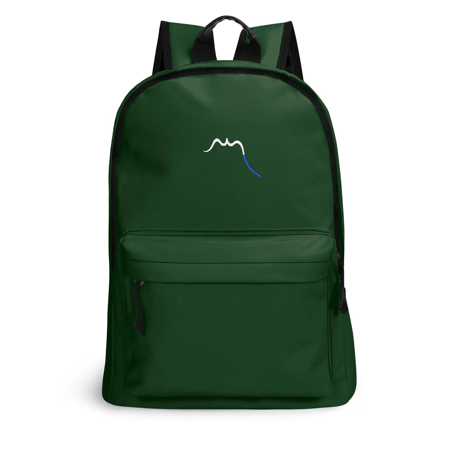vue de face du sac à dos hodeia coloris vert forêt