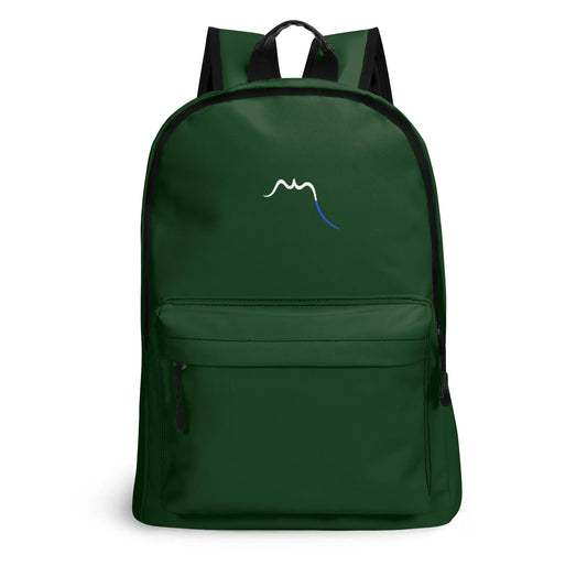 vue de face du sac à dos hodeia coloris vert forêt