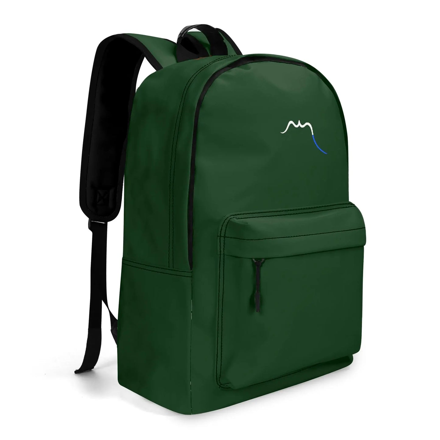 vue de trois quart du sac à dos hodeia coloris vert forêt
