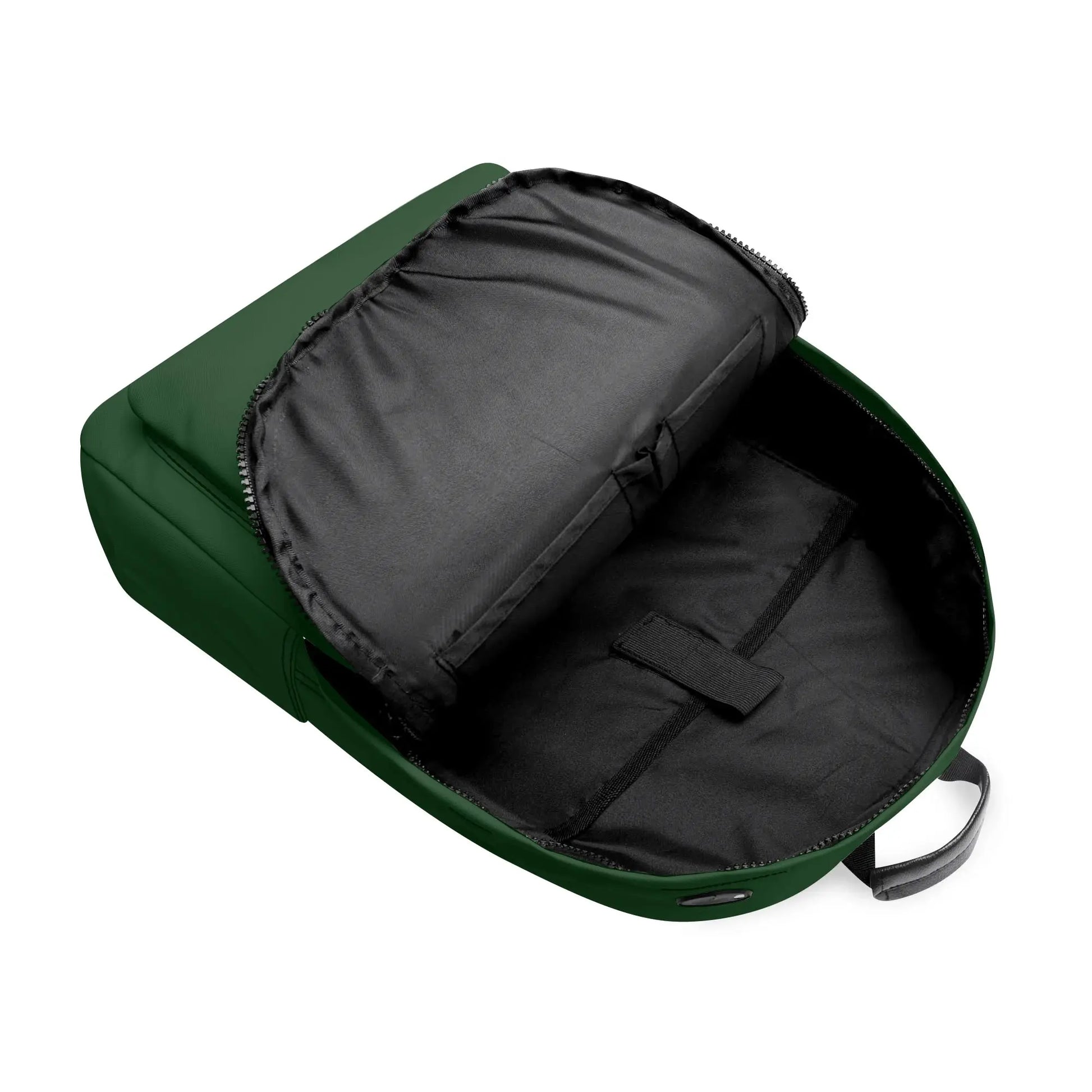 vue intérieur du sac à dos hodeia coloris vert forêt
