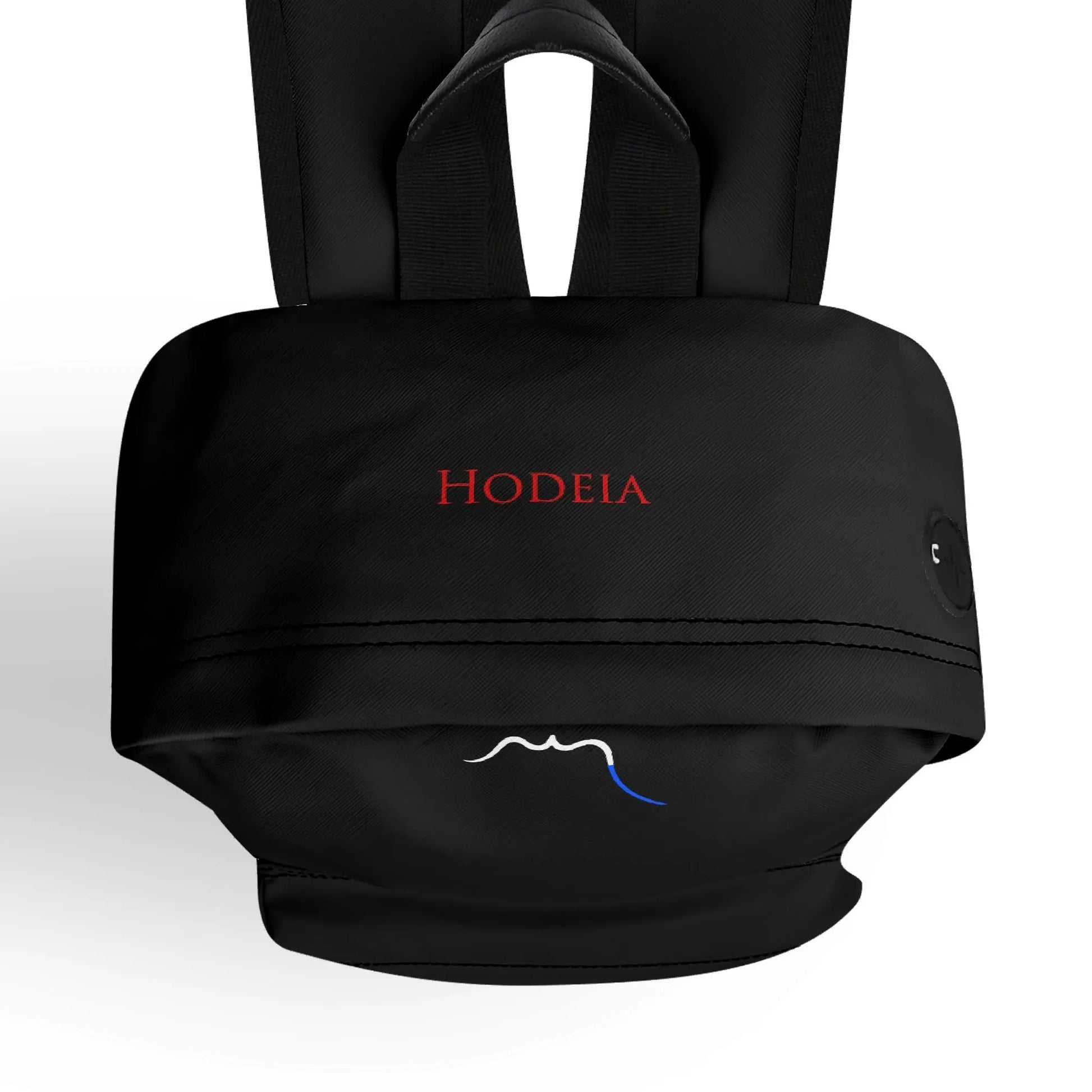 vue de dessus du sac à dos hodeia coloris noir