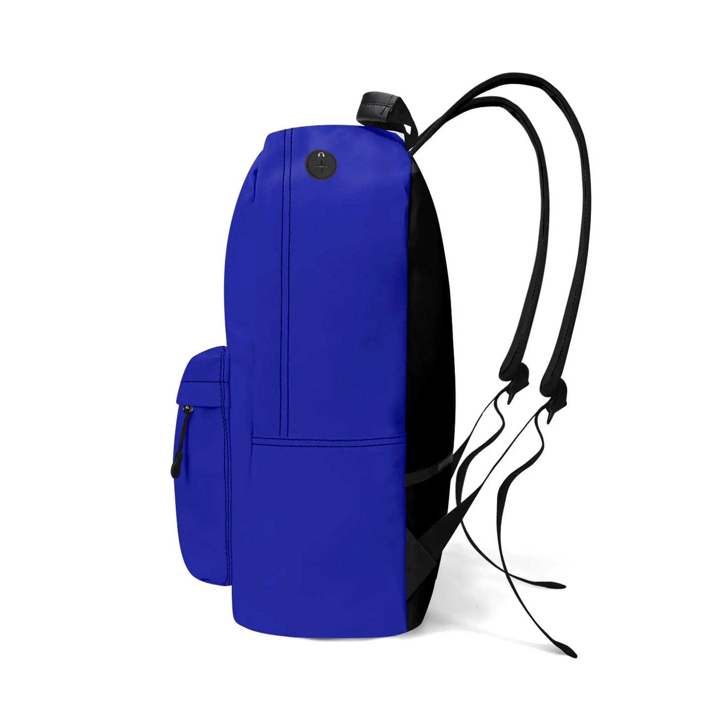 vue côté droit du sac à dos hodeia coloris bleu roi