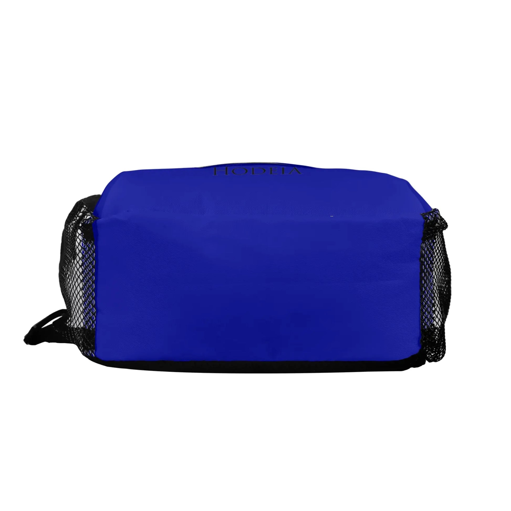 vue de dessous de la sacoche bandouilère hodeia coloris bleu roi