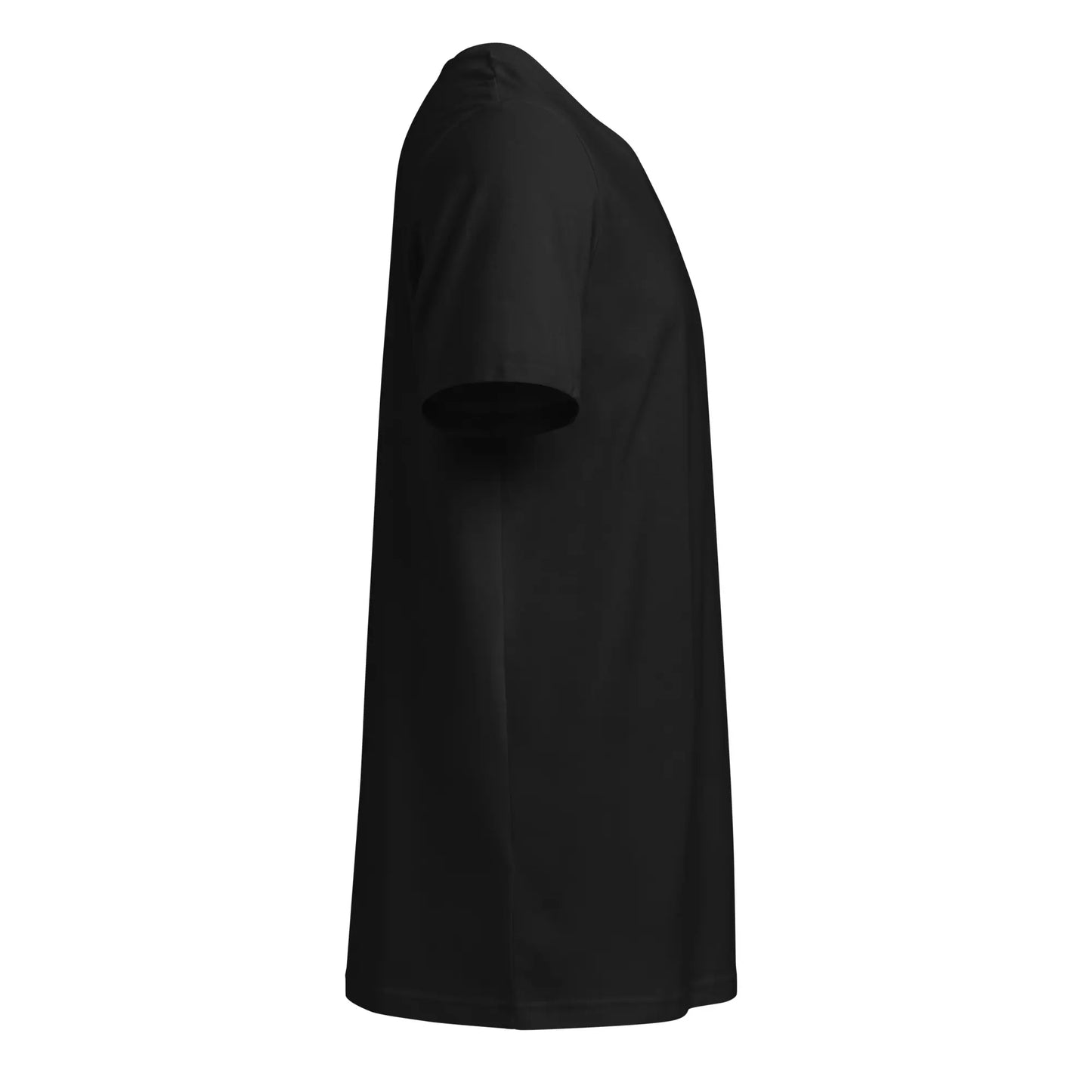 vue côté droit du t-shirt en coton bio ankaa coloris noir