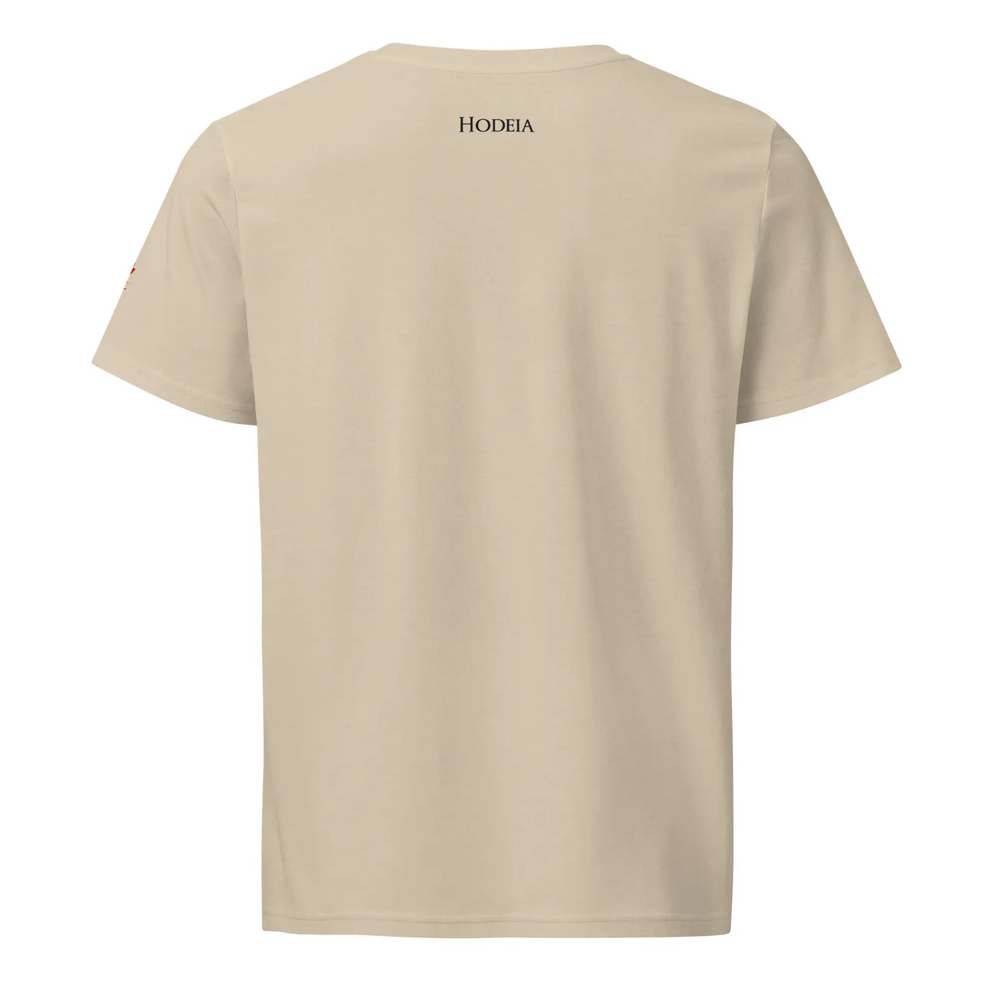 vue de dos du t-shirt en coton bio ankaa coloris beige clair