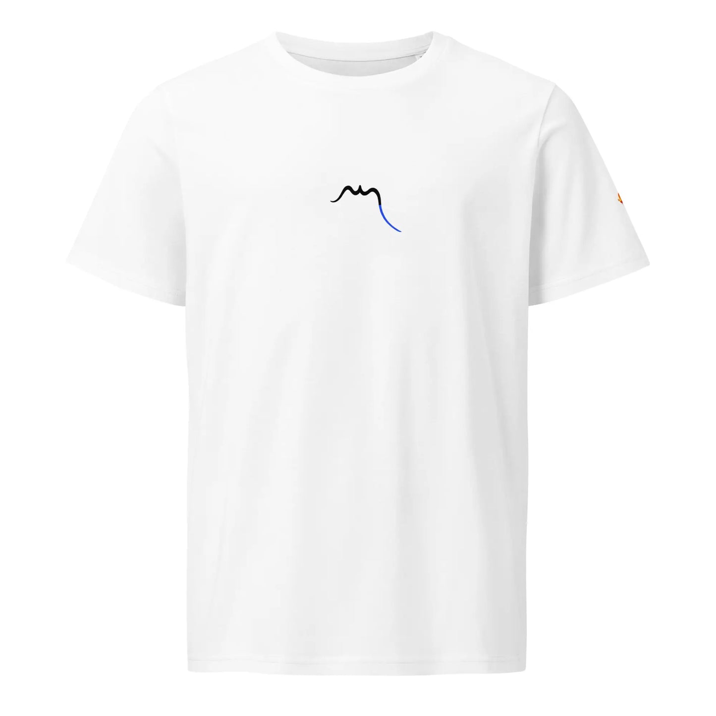 vue de face du t-shirt en coton bio ankaa coloris blanc