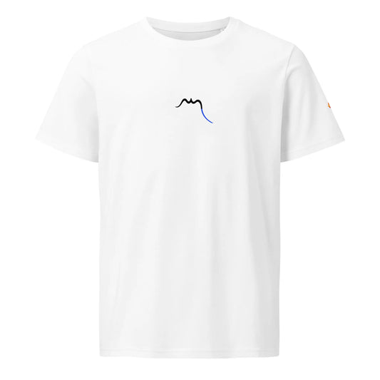 vue de face du t-shirt en coton bio ankaa coloris blanc