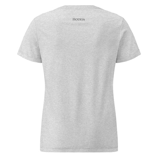 t-shirt coton cintré femme insola dos coloris gris