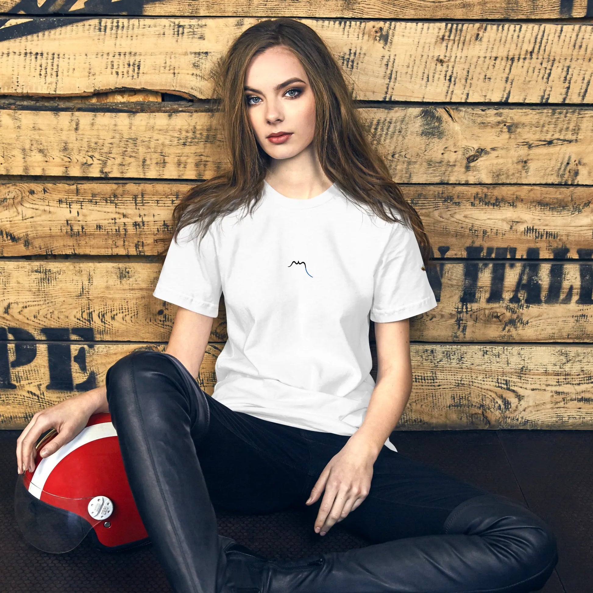 t-shirt coton femme homme basic porté face coloris blanc