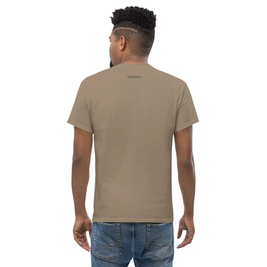 t-shirt coton femme homme l'ermite porté dos coloris brun