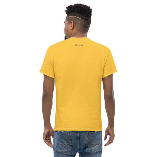 t-shirt coton femme homme l'ermite porté dos coloris jaune